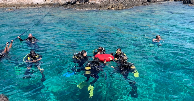 shore diving
